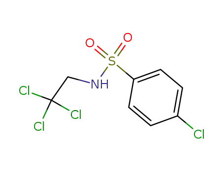 Molecular Structure of 40888-37-7 (4-chloro-N-(2,2,2-trichloroethyl)benzenesulfonamide)