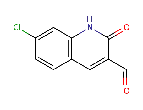 Molecular Structure of 73568-43-1 (7-CHLORO-2-HYDROXYQUINOLINE-3-CARBALDEHYDE)