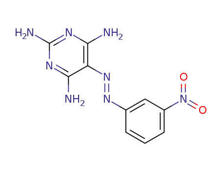 피리미딘, 5-(m-니트로페닐아조)-2,4,6-트리아미노-
