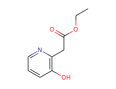 Molecular Structure of 2584-12-5 (ethyl 3-hydroxy-2-pyridineacetate)
