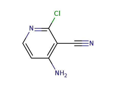Molecular Structure of 1194341-42-8 (4-amino-2-chloropyridine-3-carbonitrile)