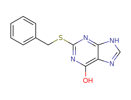 6H-Purin-6-one, 1,7-dihydro-2-[(phenylmethyl)thio]-