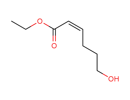 Molecular Structure of 1092929-40-2 ((Z)-6-hydroxy-hex-2-enoic acid ethyl ester)