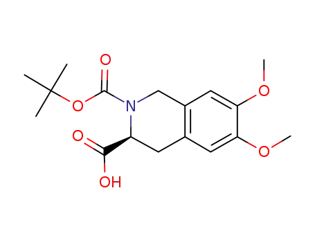 Molecular Structure of 358627-67-5 (2,3(1H)-Isoquinolinedicarboxylic acid, 3,4-dihydro-6,7-dimethoxy-,
2-(1,1-dimethylethyl) ester, (3S)-)