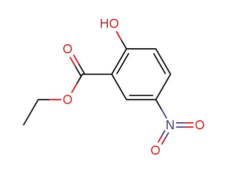Molecular Structure of 42348-40-3 (Benzoic acid, 2-hydroxy-5-nitro-, ethyl ester)