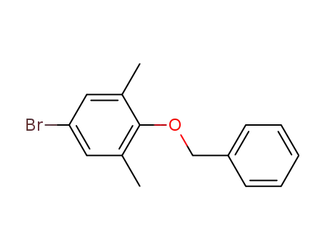 Molecular Structure of 168196-87-0 (2-(Benzyloxy)-5-bromo-1,3-dimethylbenzene)