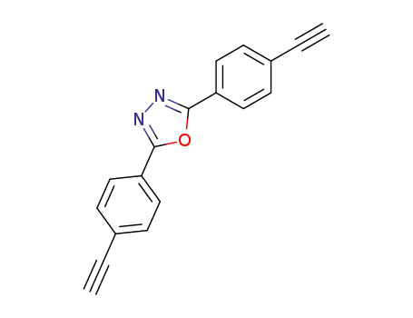 Molecular Structure of 817171-72-5 (2,5-bis-(4-ethynylphenyl) [1,3,4]oxadiazole)