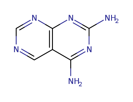 Molecular Structure of 16357-81-6 (Pyrimido[4,5-d]pyrimidine-2,4-diamine)
