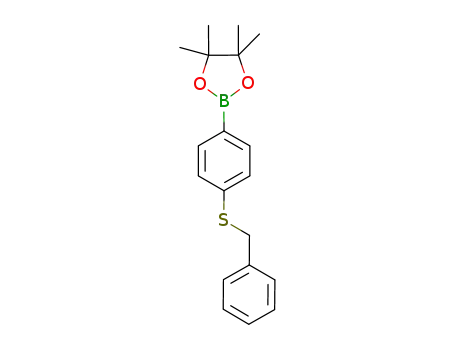 2-[4-(benzylsulfanyl)phenyl]-4,4,5,5-tetramethyl-1,3,2-dioxaborolane