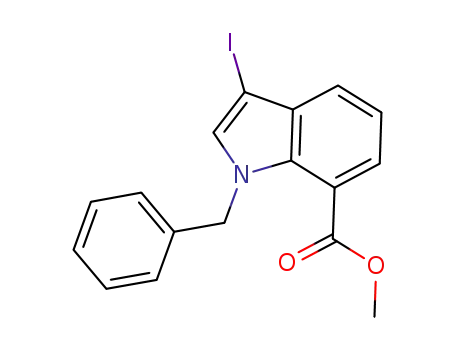 methyl 1-benzyl-3-iodo-1H-indole-7-carboxylate