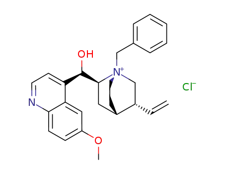 Molecular Structure of 67174-25-8 (N-BENZYLQUININIUM CHLORIDE)