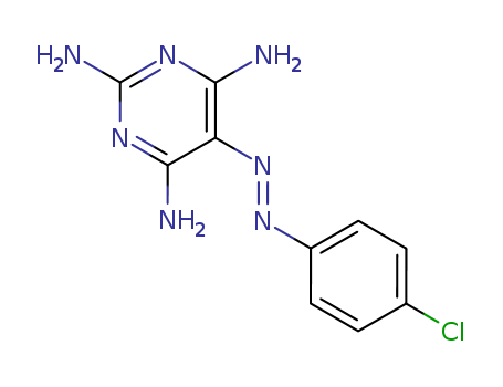 Pyrimidine, 5-(4-chlorophenylazo)-2,4,6-triamino-