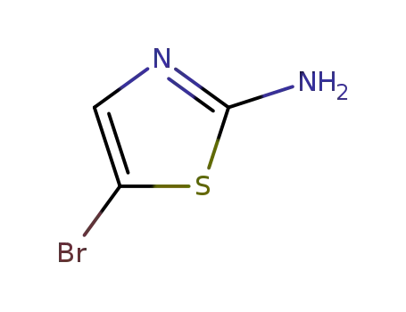 Molecular Structure of 3034-22-8 (2-Amino-5-bromothiazole)
