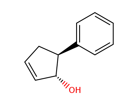 Molecular Structure of 106262-45-7 (2-Cyclopenten-1-ol, 5-phenyl-, trans-)