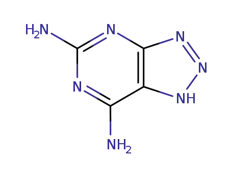 Molecular Structure of 18620-97-8 (5,7-Diamino-1H-1,2,3-triazolo[4,5-d]pyrimidine)