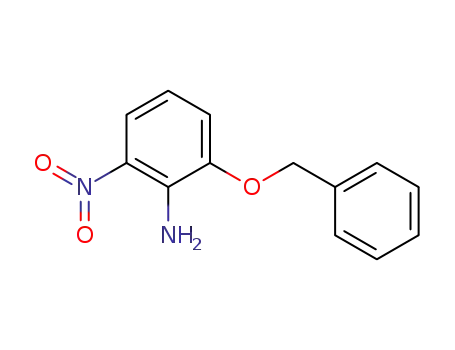 Molecular Structure of 89521-54-0 (Benzenamine, 2-nitro-6-(phenylmethoxy)-)