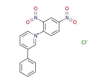 Molecular Structure of 135055-48-0 (N-(2',4'-dinitrophenyl)-3-phenylpyridinium chloride)