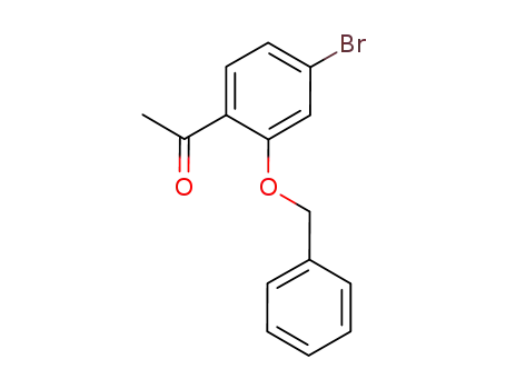 Molecular Structure of 161385-97-3 (1-[2-(benzyloxy)-4-bromophenyl]ethanone)