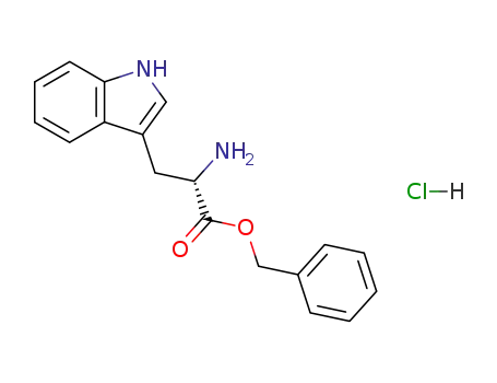 Molecular Structure of 22839-16-3 (H-D-TRP-OBZL HCL)