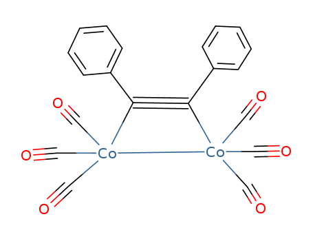 Cobalt, hexacarbonyl[m-[1,1'-(h2:h2-1,2-ethynediyl)bis[benzene]]]di-, (Co-Co) cas  14515-69-6