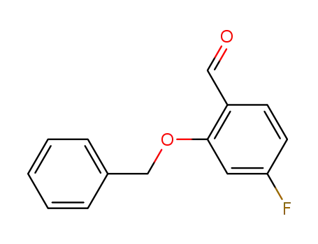 Molecular Structure of 202857-89-4 (2-(benzyloxy)-4-fluorobenzaldehyde)