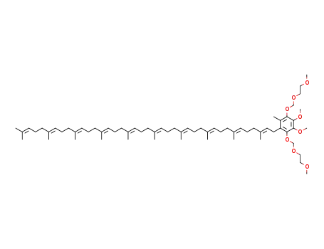 1-((2E,6E,10E,14E,18E,22E,26E,30E,34E)-3,7,11,15,19,23,27,31,35,39-decamethyltetraconta-2,6,10,14,18,22,26,30,34,38-decaenyl)-3,4-dimethoxy-2,5-bis((2-methoxyethoxy)methoxy)-6-methylbenzene