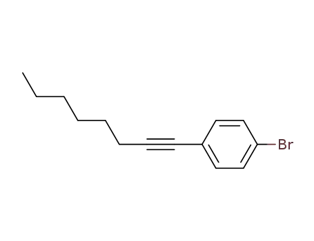 Molecular Structure of 252011-38-4 (Benzene, 1-bromo-4-(1-octynyl)-)