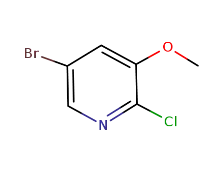 Molecular Structure of 286947-03-3 (5-BROMO-2-CHLORO-3-METHOXYPYRIDINE)