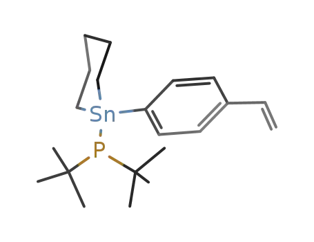 1-Di-t-butylphosphino-1-styryl-stannacyclohexan
