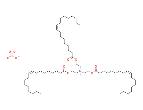 Molecular Structure of 97338-10-8 (methyltris[2-oleoylethyl]ammonium methyl sulphate)