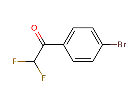 Molecular Structure of 173974-88-4 (1-(4-BROMOPHENYL)-2,2-DIFLUOROETHANONE)