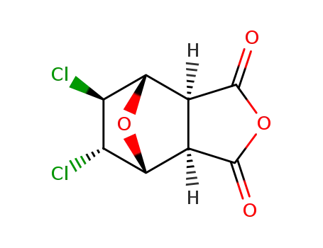 Molecular Structure of 68182-81-0 (5,6-dichlorohexahydro-4,7-epoxy-2-benzofuran-1,3-dione)