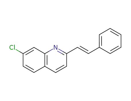 Molecular Structure of 70382-84-2 (7-chloro-2-[(1E)-2-phenylethenyl]quinoline)