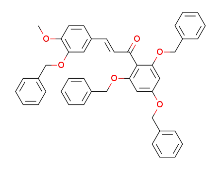 Molecular Structure of 114057-73-7 (3,2',4',6'-tetrakis(benzyloxy)-4-methoxychalcone)