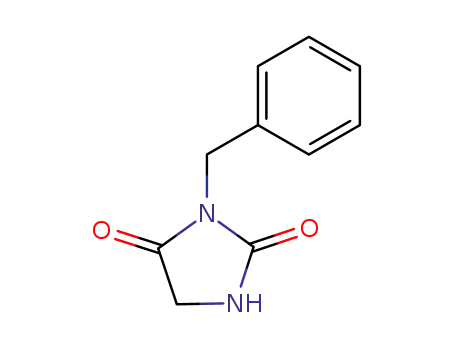 Molecular Structure of 2301-40-8 (2,4-Imidazolidinedione, 3-(phenylmethyl)-)