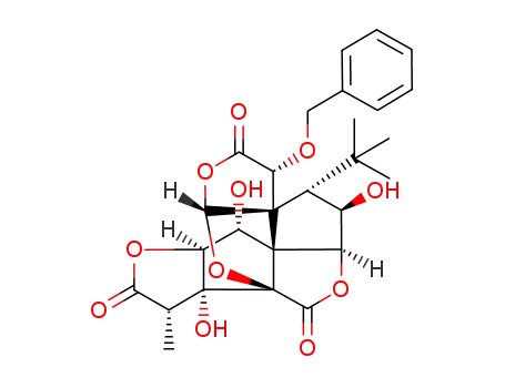 Molecular Structure of 502421-88-7 (10-benzyloxy-ginkgolide C)