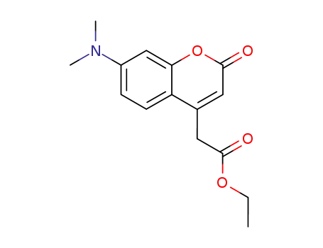 Molecular Structure of 289699-61-2 (ethyl [7-(dimethylamino)-2-oxo-2H-chromen-4-yl]acetate)