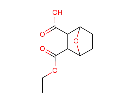 Molecular Structure of 115122-59-3 (7-oxabicyclo[2.2.1]heptane-2,3-dicarboxylic acid monoethyl ester)