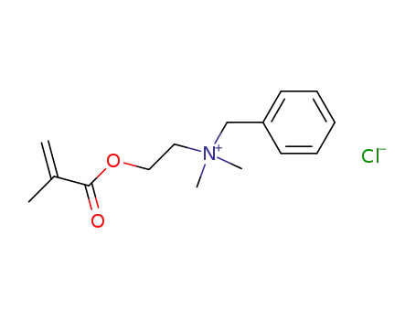 Molecular Structure of 46917-07-1 (METHACRYLOYL OXYETHYL DIMETHYLBENZYL AMMONIUM CHLORIDE)