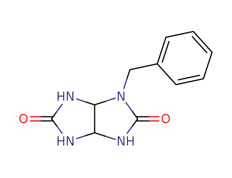 Molecular Structure of 3721-04-8 (Imidazo[4,5-d]imidazole-2,5(1H,3H)-dione,
tetrahydro-1-(phenylmethyl)-)