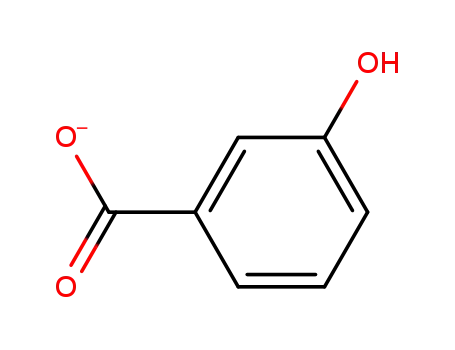 Molecular Structure of 10476-50-3 (Benzoic acid,3-hydroxy-, ion(1-))