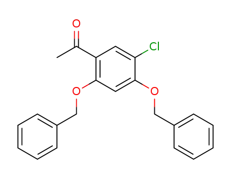 Molecular Structure of 705963-54-8 (Ethanone, 1-[5-chloro-2,4-bis(phenylMethoxy)phenyl]-)