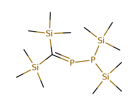 Molecular Structure of 114032-10-9 (Diphosphine, [bis(trimethylsilyl)methylene]bis(trimethylsilyl)-)