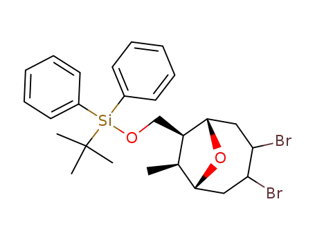 (1R,6S,7S,8R)-3,4-dibromo-7-(tert-butyldiphenylsilyloxy)methyl-8-methyl-9-oxabicyclo[4.2.1]nonane