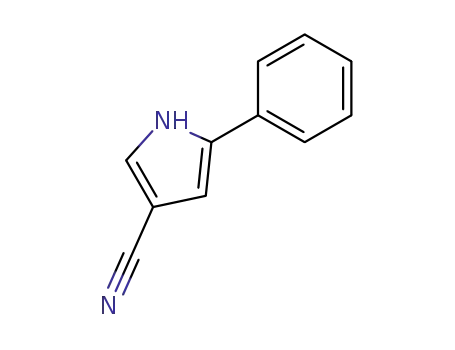 Molecular Structure of 122453-85-4 (2-phenyl-1H-pyrrole-4-carbonitrile)