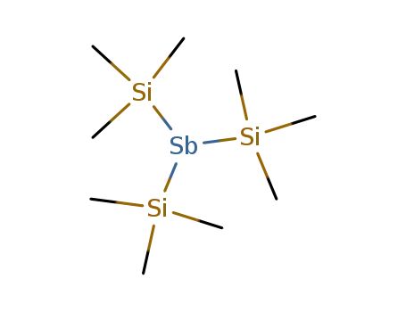 Molecular Structure of 7029-27-8 (tris(trimethylsilyl)antimony)