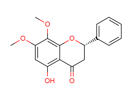 4H-1-Benzopyran-4-one,
2,3-dihydro-5-hydroxy-7,8-dimethoxy-2-phenyl-, (S)-