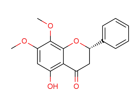 Molecular Structure of 113981-49-0 (5-Hydroxy-7,8-diMethoxyflavanone)