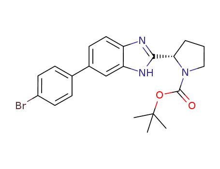 tert-butyl (2S)-2-[5-(4-bromophenyl)-1H-benzimidazol-2-yl]pyrrolidine-1-carboxylate