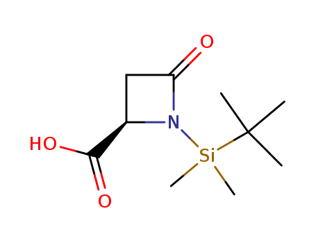 (4S)-N-(tert-Butyldimethylsilyl)azetidin-2-one-4-carboxylic acid, 99%
